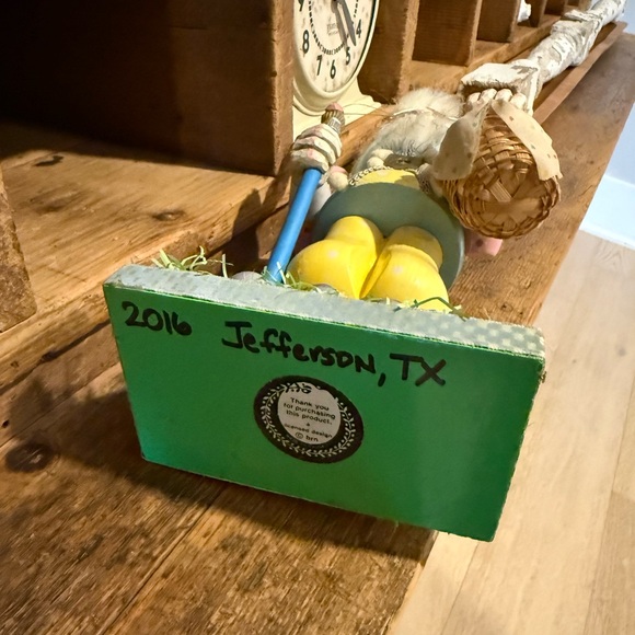 Vintage Inspired Whimsical Rabbit Nutcracker with Pastel Colors - Picture 13 of 15